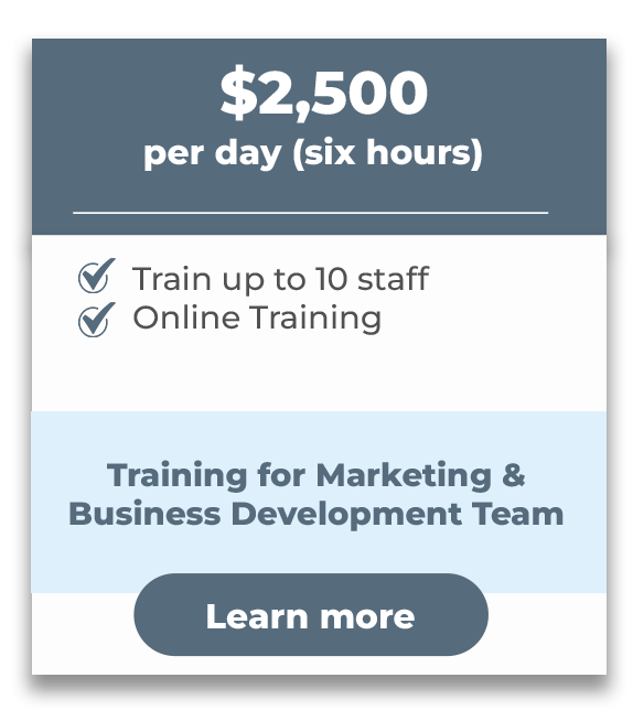 Training for Marketing and Dusiness Development Team(Per Day/6hours)